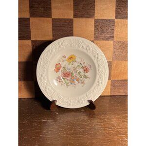 Homer Laughlin Eggshell Theme Embossed Edge Floral Bouquet Bread Plate